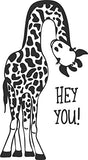 Hey You Giraffe Vinyl Decal