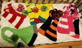 Baby Elf Hat,  Long Tail Hat Orange Collection
