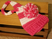 Baby Elf Hat,  Long Tail Hat Pink Collection