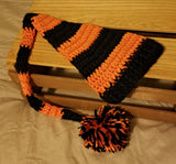 Baby Elf Hat,  Long Tail Hat Orange Collection