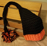 Baby Elf Hat,  Long Tail Hat Orange Collection
