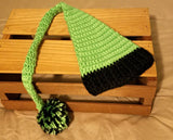 Baby Elf Hat,  Long Tail Hat Green Collection