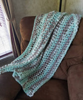 Crochet throw blanket