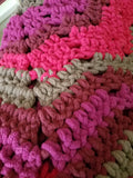 Chunky Baby Blanket Pink Multi-Color