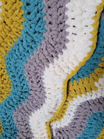 Crochet throw blanket