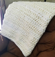 Crochet throw blanket