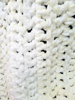 Crochet throw blanket