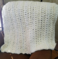 Crochet throw blanket