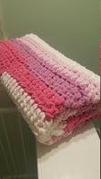 Crochet throw blanket