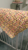 Crochet throw blanket