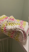 Crochet throw blanket