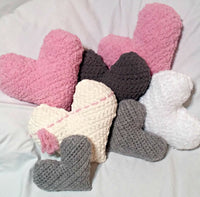 Crochet Heart Pillow